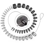 Nut and Bolt Thread Checker - 44 Gauges High-Speed Steel Bolt and Nut Identif...