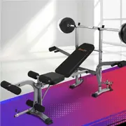 8 in 1 Everfit Weight Bench Bench Press Adjustable Home Gym Station 200kg