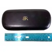 Banana Republic DesignerSunglass Hard Case Brown Faux Leather Clamshell FREESHIP