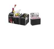 Car Boot Organiser Trunk Storage Shopping Bag Collapsible Folding Heavy Duty Storage Travel Bag For Cars, Van, Trucks (black)(1pcs)