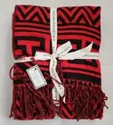 Mackenzie Childs ZIG-ZAG THROW Blanket W/ Fringe 50" x 60" NWT