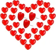 VAPKER Love Heart Push Pins 150Pcs Red Thumb Tacks Drawing Pins Cute Plastic Pushpins Decorative Pins with Steel Point Map Tacks for Photos Wall