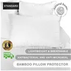 Natural Home 100% Bamboo Antibacterial Cover Case Pillow Protector Standard