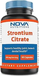 Nova Nutritions Strontium Citrate 680mg Serving 90 Capsules