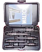 Walton 18001 6 PC Tap Extractor Set USA 4 FL SAE NC NF Metric W/ Case 3/16-1/2