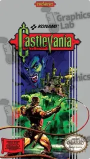 Replacement Game Cartridge Label - Castlevania for Nintendo NES