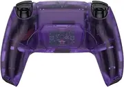 eXtremeRate Clear Atomic Purple Back Paddles Programable Rise 2.0 Remap Kit for PS5 Controller Board & Redesigned Back Shell & Back Buttons Attachment for PS5 Controller - Controller NOT Included
