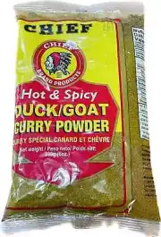 Chief Hot & Spicy Duck/Goat Curry Powder 230g (8oz) Made in Trinidad & Tobago