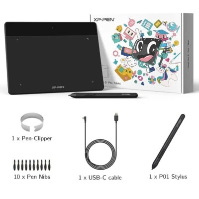 XP-PEN Deco Fun Graphics Drawing Tablet Battery-free Stylus 8192 Green XS