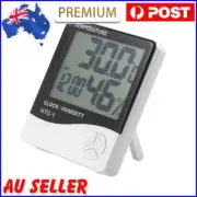 HTC-1 Large LCD Digital Indoor Hygrometer Room Thermometer with Alarm Clock