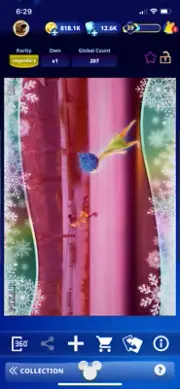 Disney Collect Winter Solstice Iridescent Moments Legendary JOY and RILEY