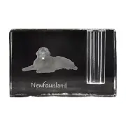 Newfoundland crystal penholder with dog Art-Dog