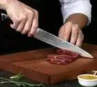 Chef Slicing Knife 67 Layers Japanese Damascus Steel VG10 Core G10 Handle Gyuto