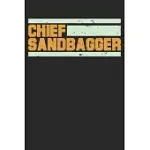 CHIEF SANDBAGGER: DOT GRID CHIEF SANDBAGGER / JOURNAL GIFT - LARGE ( 6 X 9 INCHES ) - 120 PAGES -- SOFTCOVER