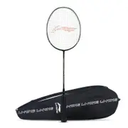 Li-Ning Super Force 87 Plus Graphite Unstrung Badminton with Full Racket Cover (Black/Gold) |Maximum String Tension - 28lbs