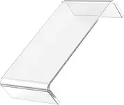 KOMBIUDA Clear Acrylic Monitor Stand Transparent Computer Riser for Ergonomic Viewing Height Office Storage for Laptop and Monitor