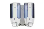New Bradley 6253 Dual Soap Dispenser Liquid 2 X 370Ml - White 181Mm W X 193Mm H