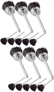 Baluue 2sets Professional Nail Art Drill Brush Nail Drill Bit Cleaner Portable Manicure Accessory Set 8pcs*2
