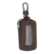 Car Key Fob Cover Case Leather Universal Smart Car Key Holder Khaki
