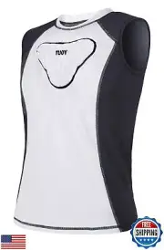 TUOY Padded Sleeveless Shirt Chest Sternum Protector Heart Guard Compression