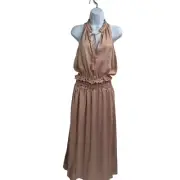 Dolce Vita Dusty Rose Midi Dress Smocked Coquette Whimsical Small NWT