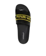 Off-White Logo Patch Slip-On Slides 39,40,42 Black