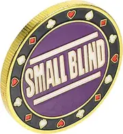 GARVALON Big and Small Blinds Reward Coins Poker Tokens Party Favor Small Double-Sided Poker Chips Poker Chips for Poker Games Counting Money Tokens Poker Game Accessory Poker Game Chips