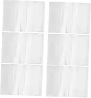 JEWEDECO 10Pcs Adjustable Clear Book Covers Soft Protective Sleeves for Notebooks Book Cover Protector for Easy Identification of Hardcover Books