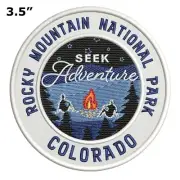 Rocky Mountain National Park Patch Embroidered Hook Loop Applique Nature Badge