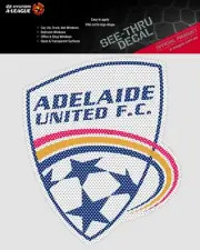 Adelaide United A-League 4WD Car Glass See-Thu Decal Sticker Man Cave Bar Gift