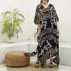 Baroque Caftan Kaftan Maxi Dress Goddess Bejeweled Pearls Gothic Couture Luxury