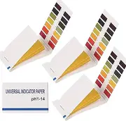 pH Test Strips, 3 Pack of 240 Pieces，Range 1-14 Universal pH Test Paper ，Litmus Test Paper，ph Balance Test Strips for Water 、Saliva、 Urine 、Soil Testing