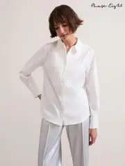 Phase Eight Cream Tiana Tuxedo Shirt (AH5576) | $196