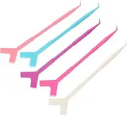 DRESSOOS Professional Beauty Salon Tools 50pcs Eyelash Extension Sticks Long Handle Abs Easy to Use