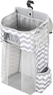 Portable Crib Organizer – Compact Baby Changing Table Diaper Storage Bag with Adjustable Straps, Nursery Hanging Rack for Infant Gear, Bottles, Lotions, Blankets, and Daily Items