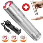 3LED Red Infrared Light Therapy Lamp Portable Device Pen Pain Relief Flashlight~