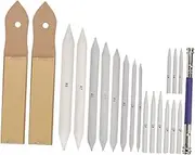 Drawing Beginner Sketch Tools with Blending Paper Stumps Eraser Extender Charcoal Sandpaper for Pencil and Pastel Blending for Artists and Students