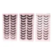 10 Pairs Russian Strip Lashes Natural Eyelashes False Lashes Wispy Eyelashes