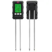 6-in-1 Soil Tester PH Temperature Humidity Sunlight Fertility Nutrient Meter with Digital Display for Gardening and Agri