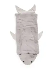 FROLICS Kids Collection Shark Plush Sleeping Bag 29” X 68”