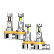 OXILAM Q10 CANBUS H11 H8 H9 LED Headlight Bulb Low Beam 6500K Pure White X4 J (for: Volkswagen)