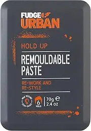 Fudge Urban Texture Paste, Remouldable Hair Styling Wax for Men, Medium Hold, Flexible, Texturizing Male Hair Styler, Hair Wax for Men, 70 g