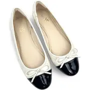 Yosi Samra Sadie Cap Toe Ballet Flat in Bone Quilted at Nordstrom, Size 11