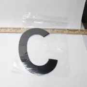 (10-Pk) Adhesive Backing Die-Cut Label Letter C Vinyl Black 8"