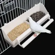 Parrot Birds Water Hanging Bowl Parakeet Feeder Box Pet Cage Plastic Container