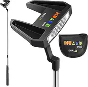 yuksok Golf Putter Golf Club Putter Right Hand Easy Flop Shots with Club Head Cover for Adults Golf Mallet Putter Golf Blade Putter