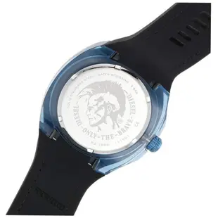 Diesel 迪賽 手錶 矽膠錶 黑色矽膠錶帶軍綠尼龍編織 男錶 手錶 腕錶 矽膠錶 50mm DZ1885 (現貨)