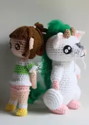 Chihiro Haku Dragon Ghibli Chibi Plushie Amigurumi Stuffed Toy Doll Handmade