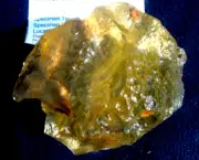 Libyan Desert Glass Meteorite Tektite impact specimen( 1310 ct)Dimples Dark Gem