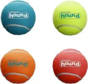 Outward Hound Squeaker Ballz Fetch Dog Toy, Small- 4 Pack